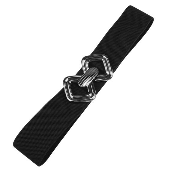 Wide Elastic Waist Belts For Women Stretchy Skinny Belts With Gold Buckle For💝 - Picture 5 of 6